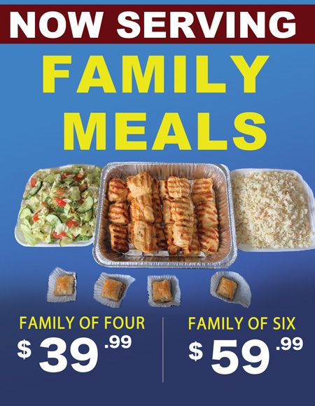 DOY Grill family meal